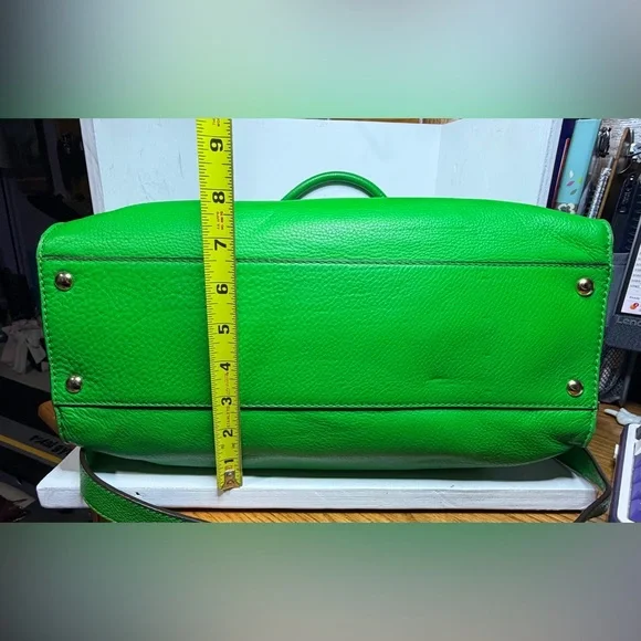 Vintage Michael Kors Hamilton Satchel - Kelly Green - Picture 5 of 8